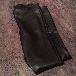Express faux leather leggings